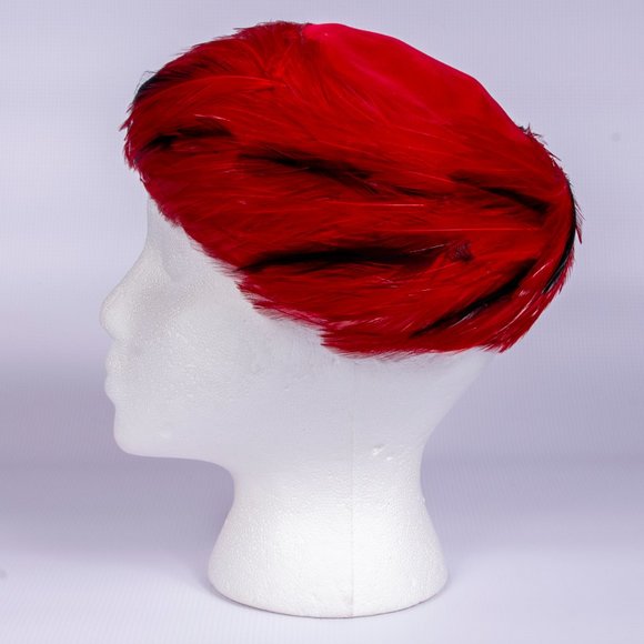 Modern Miss Vintage Velvet & Feather Hat - Picture 3 of 8